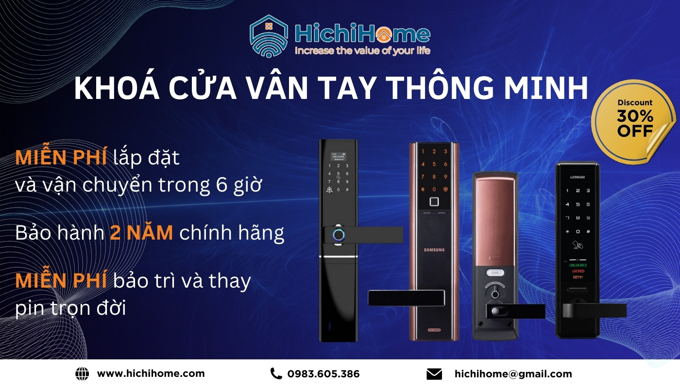 mua khóa cửa điện tử tại HichiHome